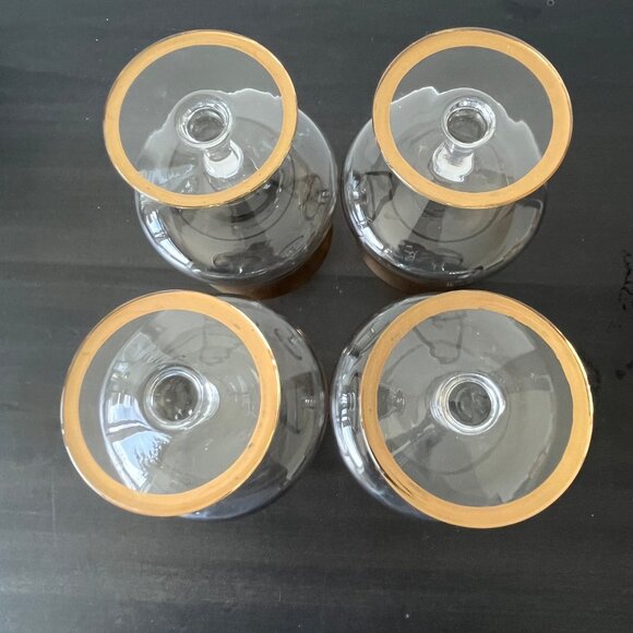 Avitra Gold Band Cocktail Glasses // Set of 4 // Made in Poland - Picture 4 of 6